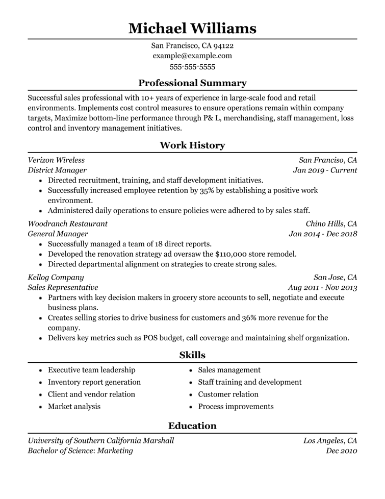 resume objectives for entry level teacher
