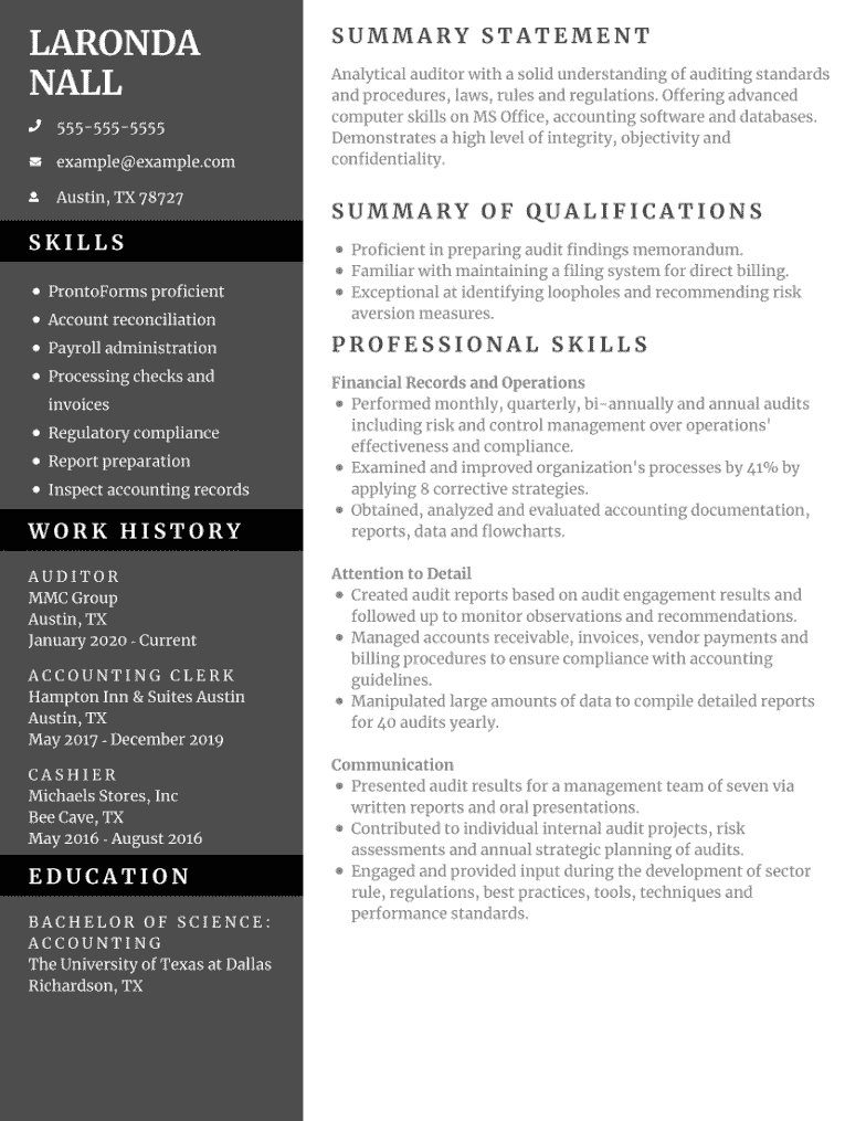 best-auditor-resume-examples-for-2023