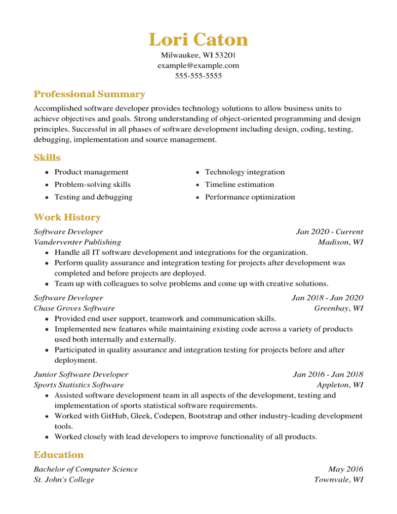 Coding Resume