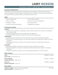 Best Cook Resume Examples To Use In 2023