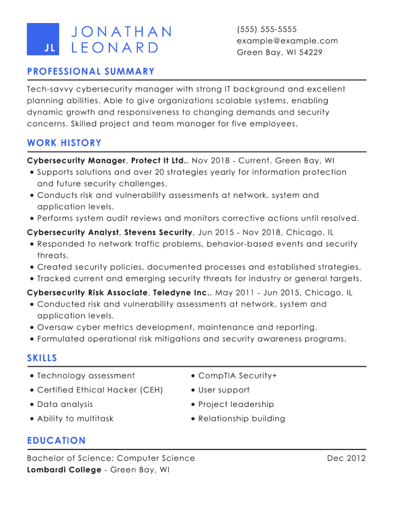 Best Cyber Security Resume Examples In 2023