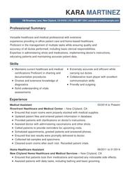 Medical Functional Format Resume Samples