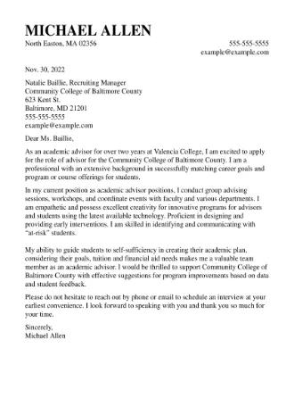 Recent Graduate Cover Letter Example & Writing Tips