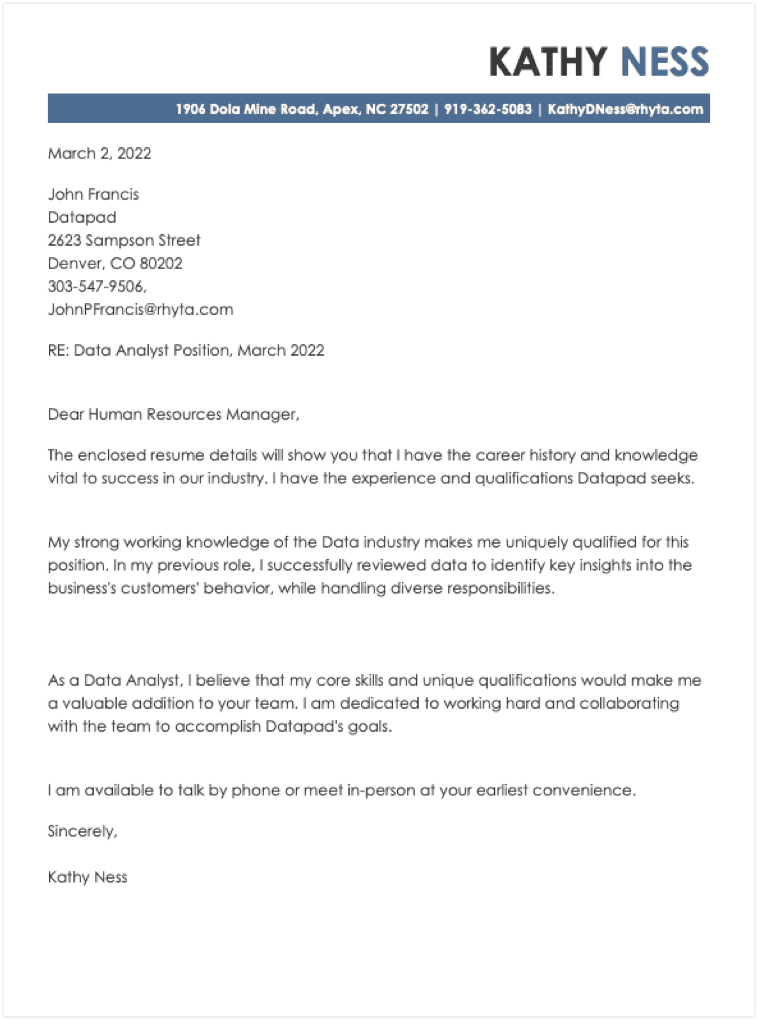 Cover Letter Format for 2024 (+Layout Examples)