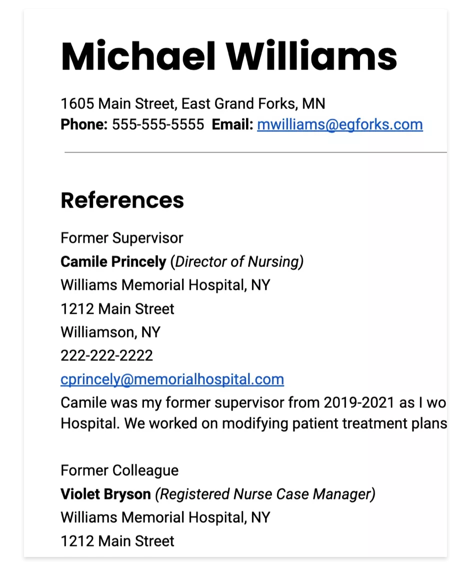 Resume References Tips and Examples on How to List Them