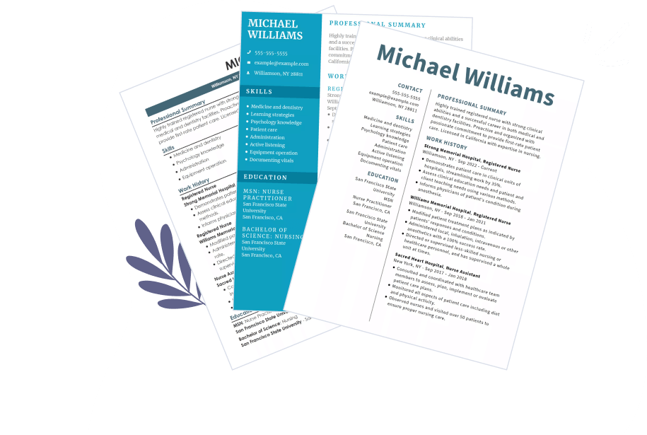 Free Resume Templates - Professional Resumes for 2024